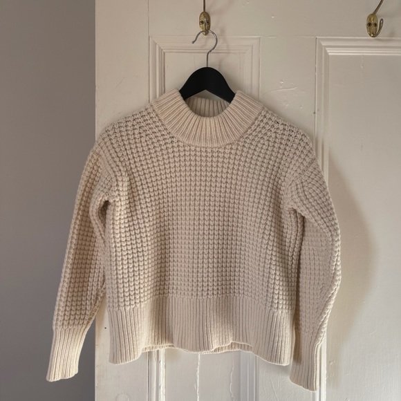 EVERLANE wool + cashmere waffle sweater - size XXS - Picture 5 of 6